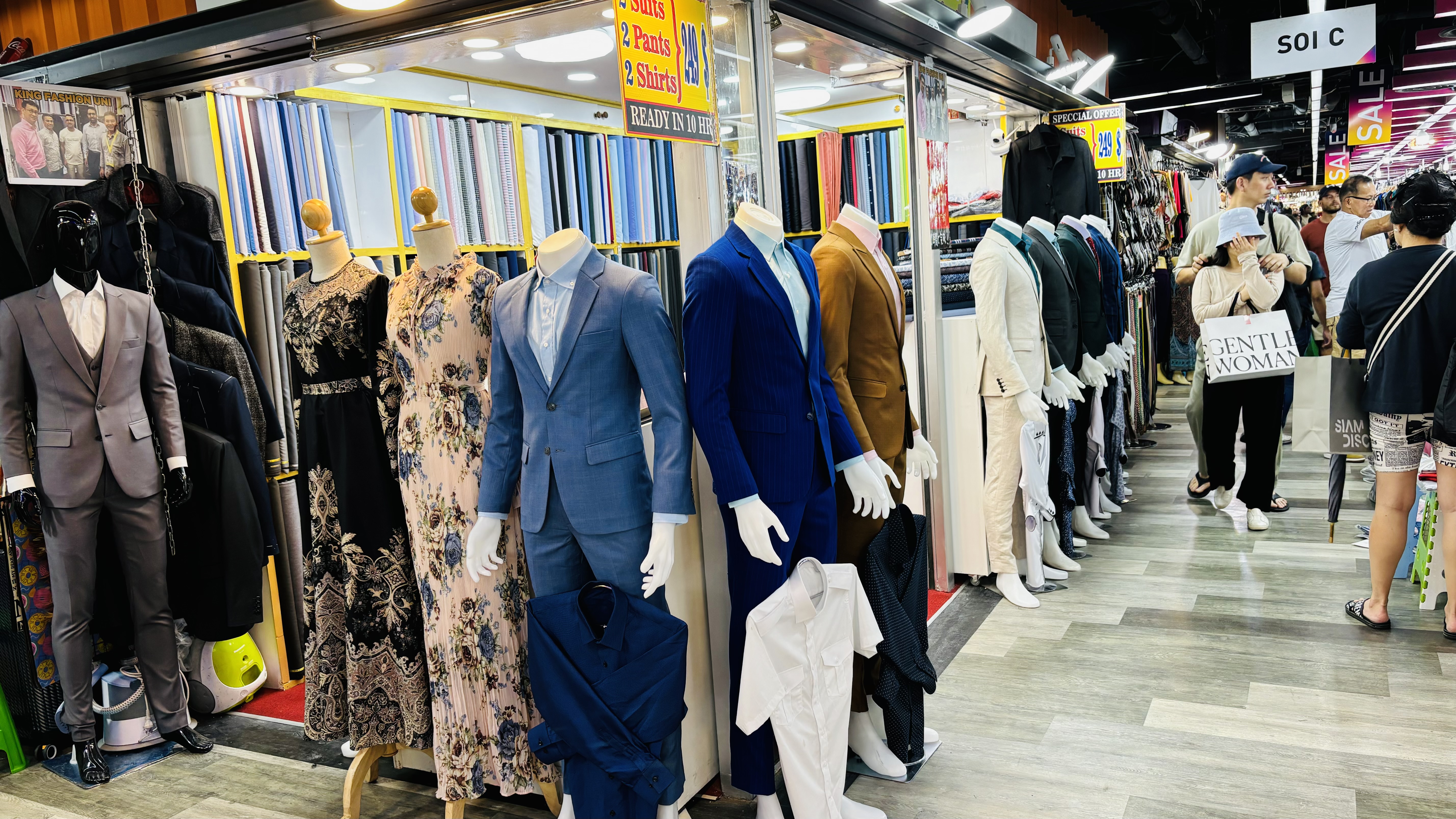 Bespoke suits and dresses on display at King Fashion Uni